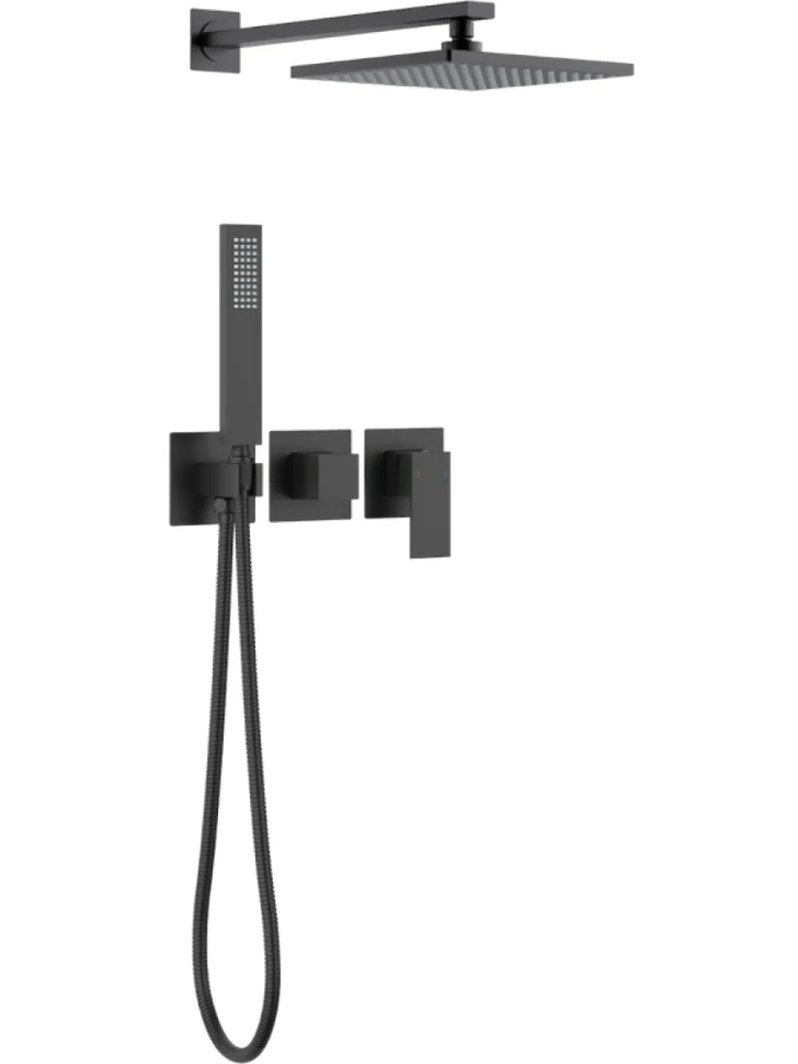 Душевой комплект Timo Selene SX-2169/03SM С ВНУТРЕННЕЙ ЧАСТЬЮ, черный