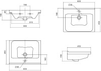 Мебель для ванной комнаты ASB-Mebel Дора 60 серая