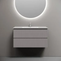 Тумба с раковиной Sancos Snob R 90 doha soft, раковина CN7002