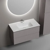 Тумба с раковиной Sancos Snob R 90 doha soft, раковина CN7002