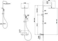 Душевая стойка Allen Brau Infinity 5.21032-31 с термостатом черная