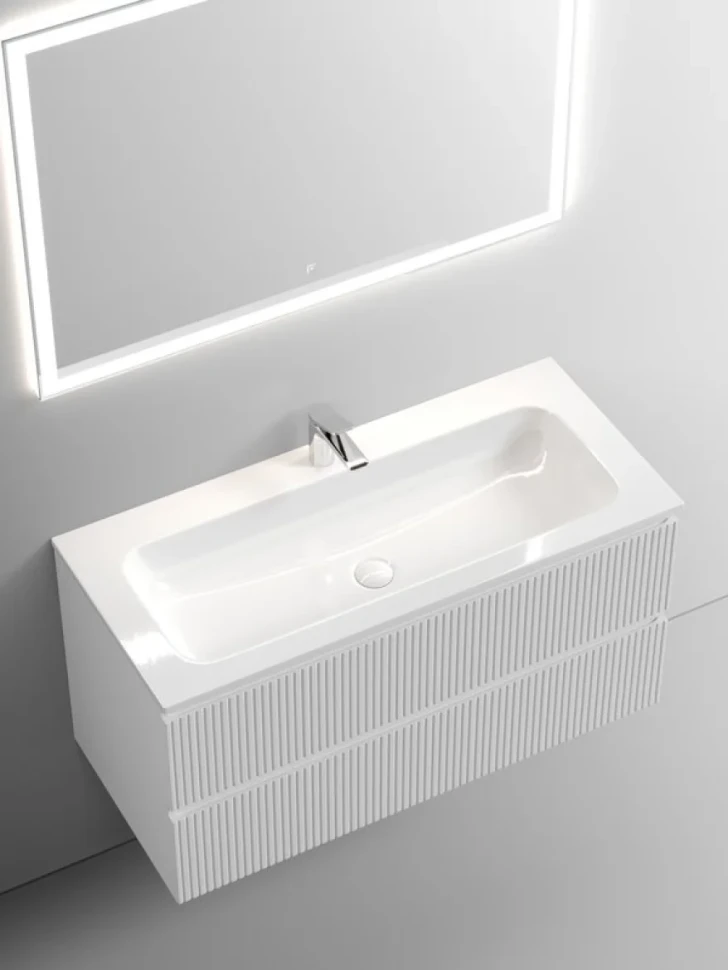 Тумба с раковиной Sancos Snob T 100 см, bianco