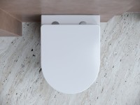 Комплект Унитаз подвесной Ceramicanova Balearica CN6000 безободковый, с микролифтом + Инсталляция Envision CN1002B + Кнопка Flat, матовая черная
