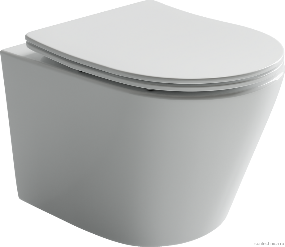 Комплект Унитаз подвесной Ceramicanova Balearica CN6000 безободковый, с микролифтом + Инсталляция Envision CN1002B + Кнопка Flat, матовая черная