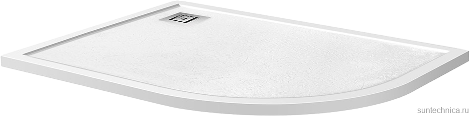 Поддон для душа BelBagno Uno RH L 120х90, белый, с сифоном