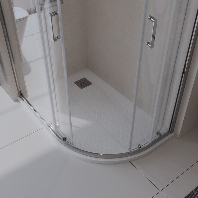 Поддон для душа BelBagno Uno RH L 120х90, белый, с сифоном