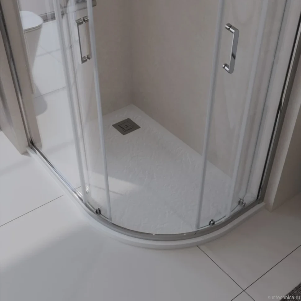 Поддон для душа BelBagno Uno RH L 120х90, белый, с сифоном