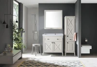 Зеркало ASB-Woodline Монте 80 бежевое, с полкой