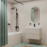 Душевая стойка IDDIS AIGBL3Fi06 черный матовый