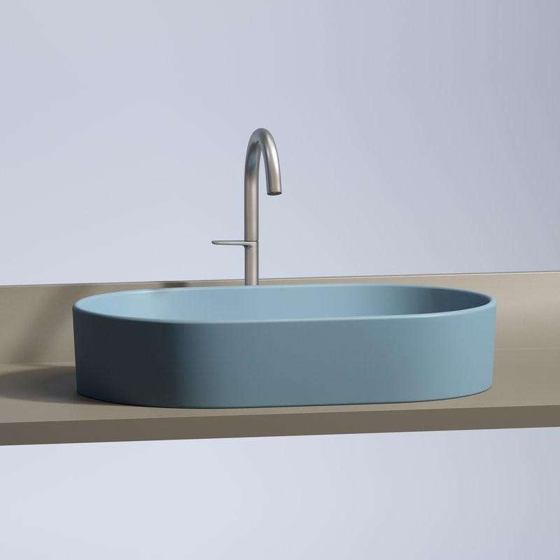 Накладная раковина Ceramicanova Element CN6048ML голубая матовая
