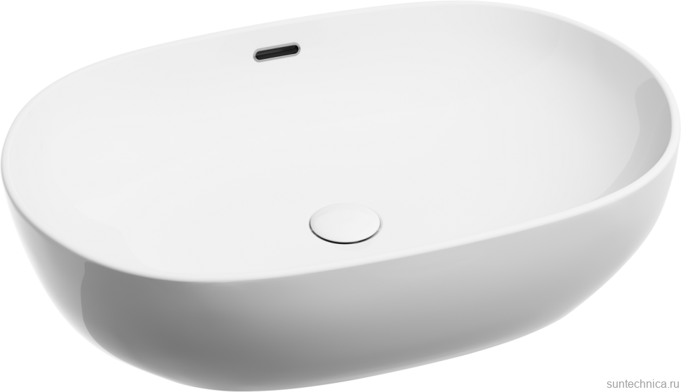 Накладная раковина Ceramicanova Element CN6064 белая глянцевая