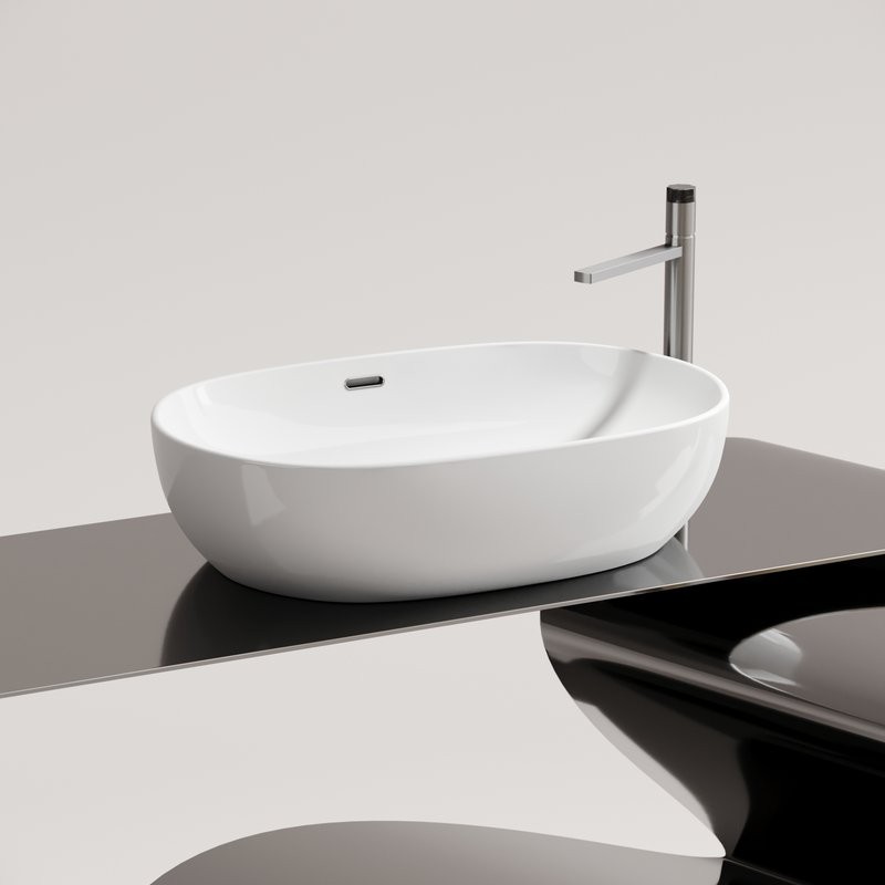 Накладная раковина Ceramicanova Element CN6064 белая глянцевая