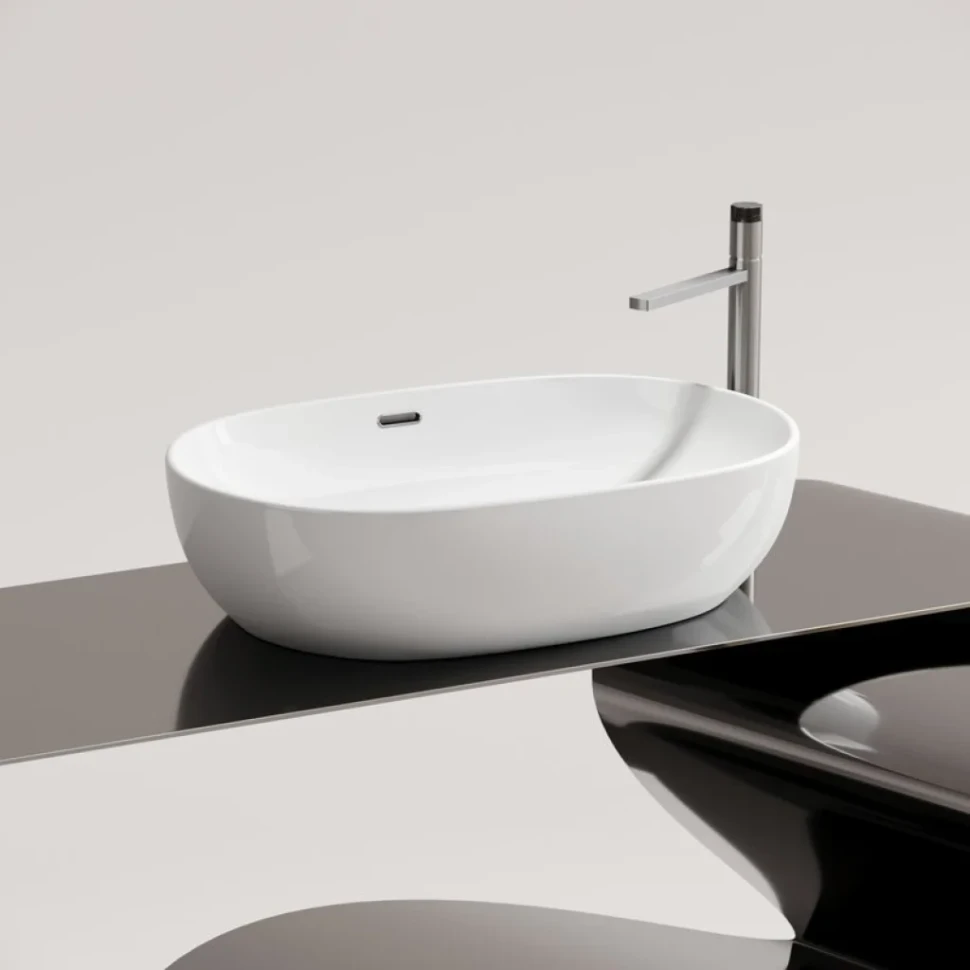 Накладная раковина Ceramicanova Element CN6064 белая глянцевая