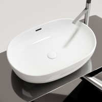 Накладная раковина Ceramicanova Element CN6064 белая глянцевая