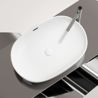Накладная раковина Ceramicanova Element CN6064 белая глянцевая