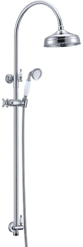 Душевой комплект Смеситель для душа Boheme Brillante Ripresa 344 + Стойка