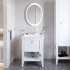 Мебель для ванной VitrA Valarte 65 матовая белая с зеркалом DIWO Ярославль 57 с подсветкой