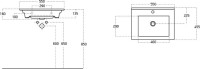 Мебель для ванной комнаты STWORKI Хаммель 55 грин софт