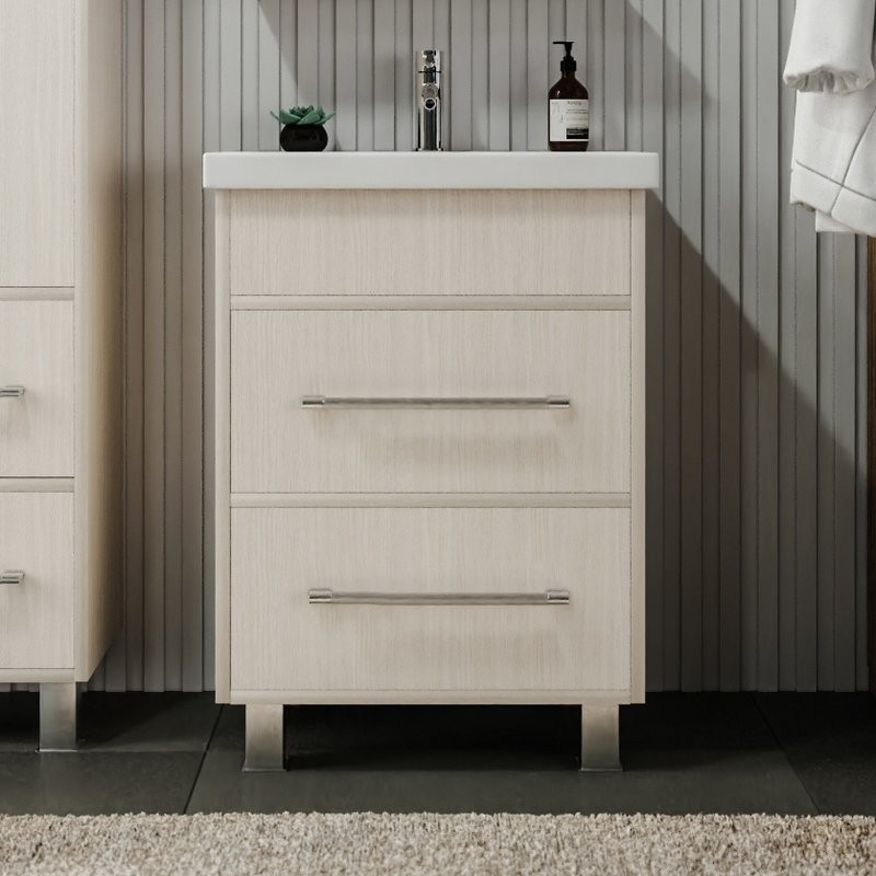 Тумба с раковиной Бриклаер Чили 60 светлая лиственница С