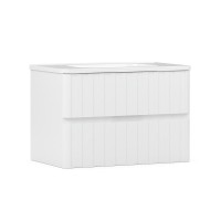 Тумба под раковину без столешницы Belux Осло 80 подвесная, белая матовая