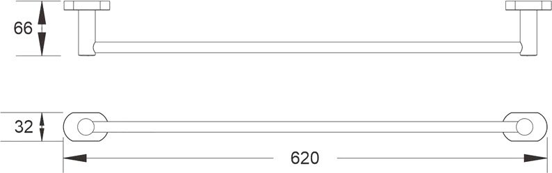 Держатель для полотенец Shevanik SG5117H черный