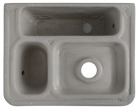 Накладная раковина Aquanet Comfort 326027 40 глянцевая белая, прямоугольная, искусственный камень, со столешницей, с 1 отверстием под смеситель