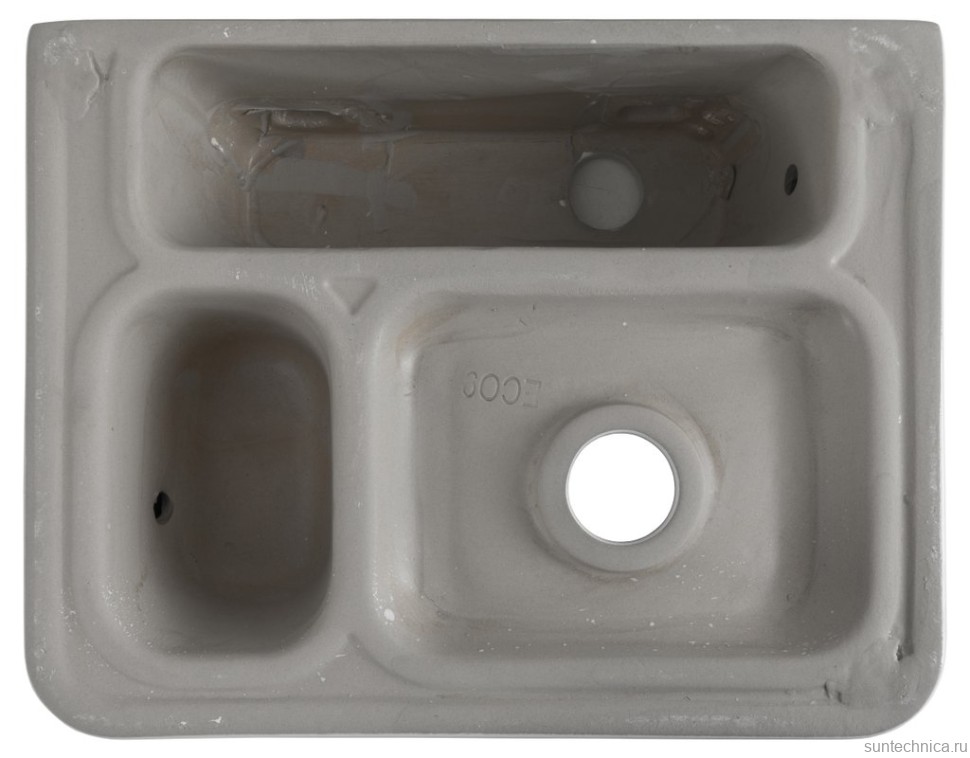 Накладная раковина Aquanet Comfort 326027 40 глянцевая белая, прямоугольная, искусственный камень, со столешницей, с 1 отверстием под смеситель