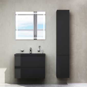 Мебель для ванной AM.PM Gem 75 черная матовая, подвесная, с 2 ящиками