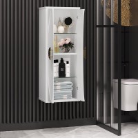 Шкаф пенал для ванной Opadiris Ибица подвесной, фурнитура золото