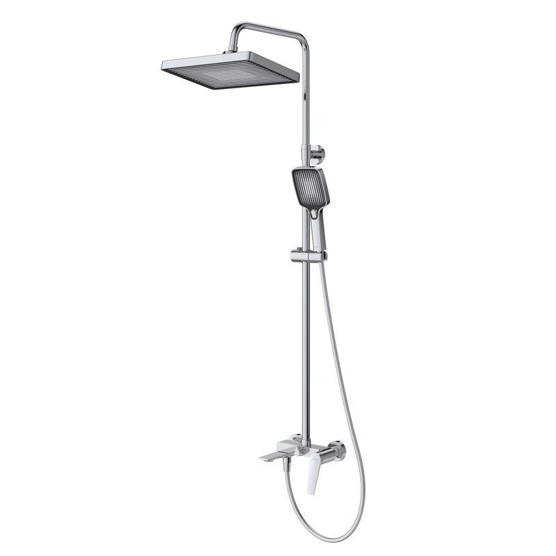 Душевая стойка Cezares Liner CVD-01 со смесителем и изливом, хром