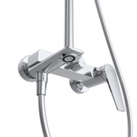 Душевая стойка Cezares Liner CVD-01 со смесителем и изливом, хром