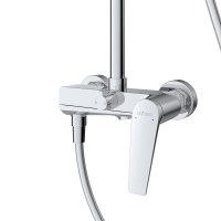 Душевая стойка Cezares Liner CVD-01 со смесителем и изливом, хром