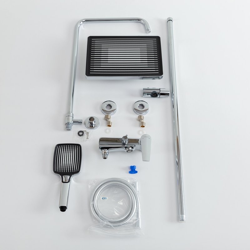 Душевая стойка Cezares Liner CVD-01 со смесителем и изливом, хром