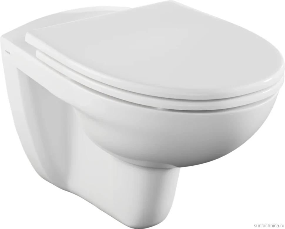 Комплект Унитаз подвесной Norm Fit + Крышка VitrA Norm 84-003-749 с микролифтом + Инсталляция V-Fix Core 732-5800-01PV + Кнопка Root Square 740-2395 никель