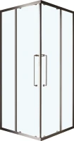 Душевой уголок Cezares Relax RELAX-304-A-2-100-C-GM 100x100, профиль оружейная сталь