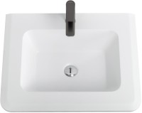 Мебельная раковина Cezares 62 накладная, bianco opaco, прямоугольная, искусственный мрамор