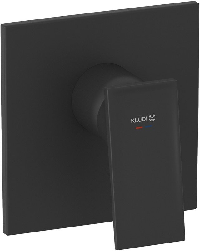 Встраиваемый смеситель для душа и ванны Kludi Decus 547553975 черный матовый