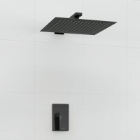 Душевой комплект Wasserkraft Glan A66181 С ВНУТРЕННЕЙ ЧАСТЬЮ, черный