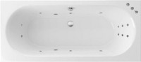 Акриловая ванна Excellent Oceana Slim WAEX.OCE16S.SMART 160x75 см, встраиваемая, с гидромассажем, белая, с каркасом, со сливом-переливом