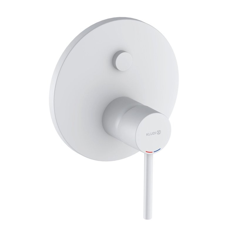 Душевой комплект Kludi Bozz 386585376 С ВНУТРЕННЕЙ ЧАСТЬЮ, белый матовый