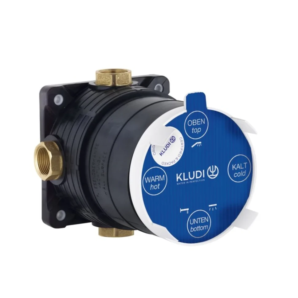 Душевой комплект Kludi Bozz 386585376 С ВНУТРЕННЕЙ ЧАСТЬЮ, белый матовый