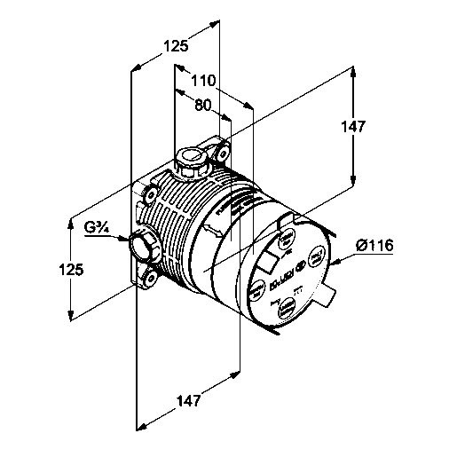 Душевой комплект Kludi Bozz 386585376 С ВНУТРЕННЕЙ ЧАСТЬЮ, белый матовый