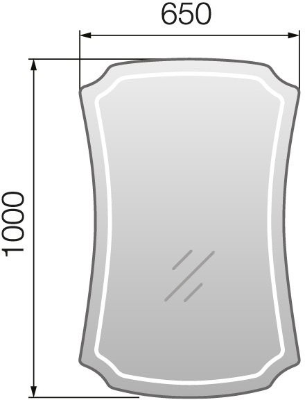 Зеркало Marka One Mix Neoclassic 2 65