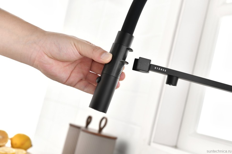 Смеситель для кухни Gravity, антрацит, Gr213888-AN, Starke-Paulmark