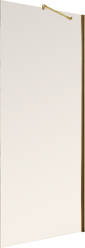 Душевая перегородка Maybahglass MGD-702-3ш 69 см, профиль золото, стекло бронза