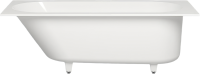Ванна из искусственного камня Salini Ornella S-Sense 180x80 см, встраиваемая, матовая белая, на ножках