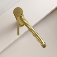 Смеситель для раковины высокий Sancos Etna, брашированное золото, PVD покрытие, SC9002BG