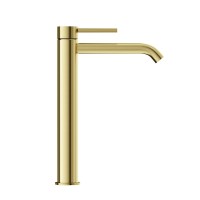 Смеситель для раковины высокий Sancos Etna, брашированное золото, PVD покрытие, SC9002BG