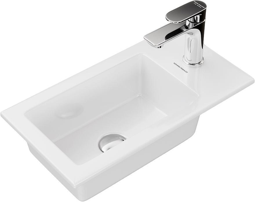 Тумба с раковиной KERAMA MARAZZI GEOMETRICA 50 подвесная, утренний серый матовый