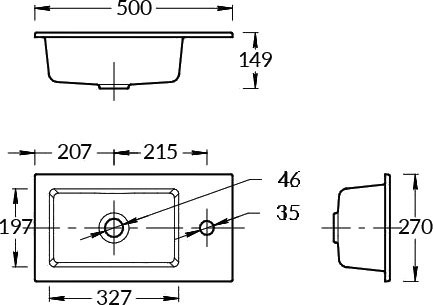 Тумба с раковиной KERAMA MARAZZI GEOMETRICA 50 подвесная, утренний серый матовый